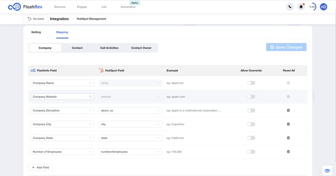 CRM-Mapping-Settings